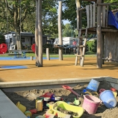 Camping site with playground